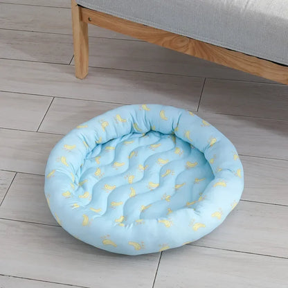 Pet Bed Ice Silk Bed – Cool and Comfortable Summer Lounger for Pets