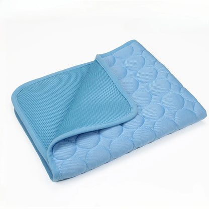 Pet Ice Silk Cooling Mat for Summer Comfort