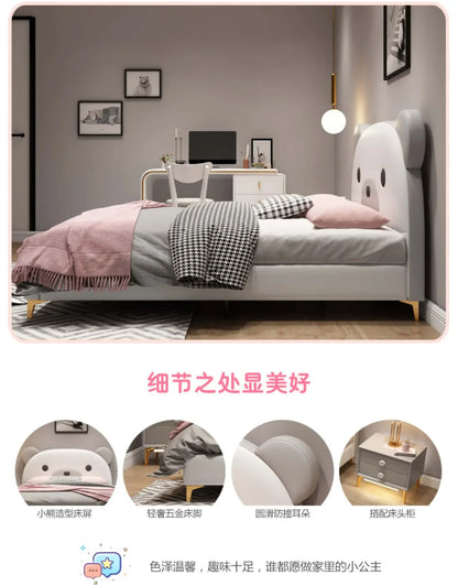 Luxury Beauty Bed Bedroom Double Headboards Modern Design