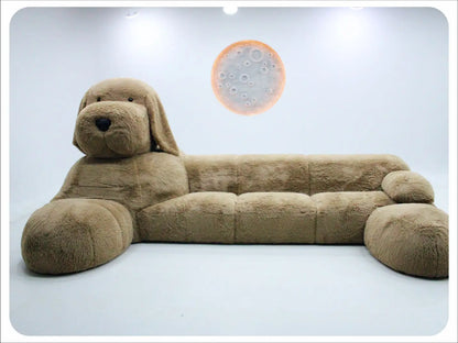 Teddy Dog Animal Sofa Plush Creative Apartment Size