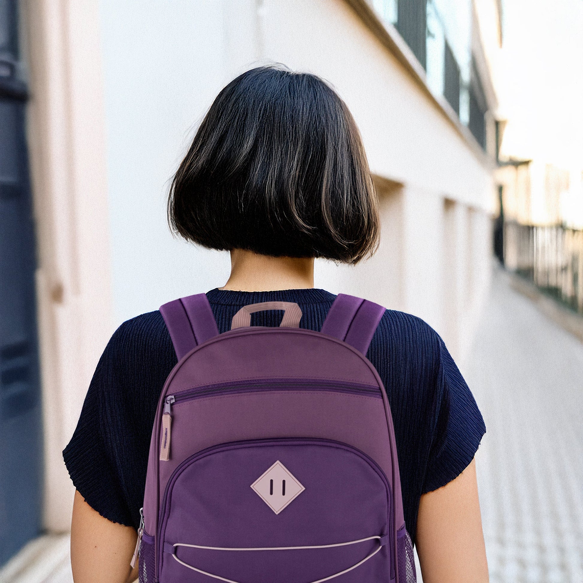 17-Inch Multi Pocket Bungee Backpack - 3 Girl Colors