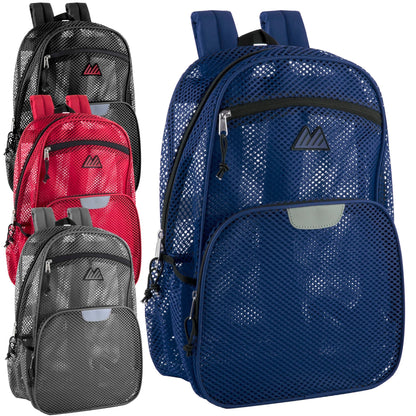 18 Inch Pro Jersey Reflective Mesh Backpack - 4 Colors