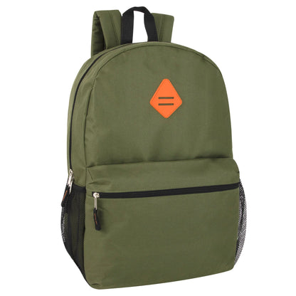 19 Inch Lash Tab Backpack W Side Mesh Pockets - 4 Colors