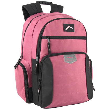 18-Inch Reflective Multi Pocket Backpack with Laptop Section - 3 Girl Colors