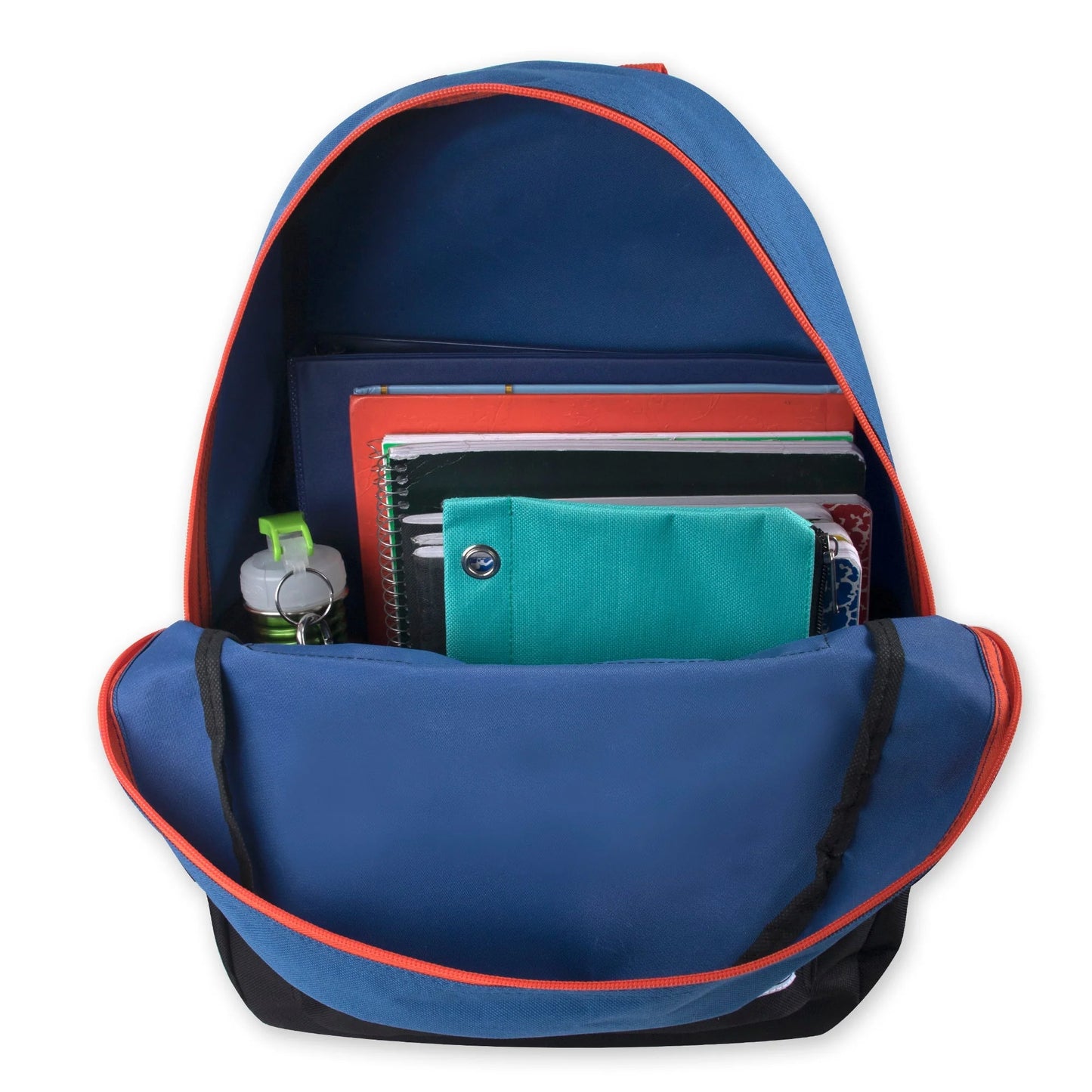 17-Inch Double Front Zippered Pocket Backpack