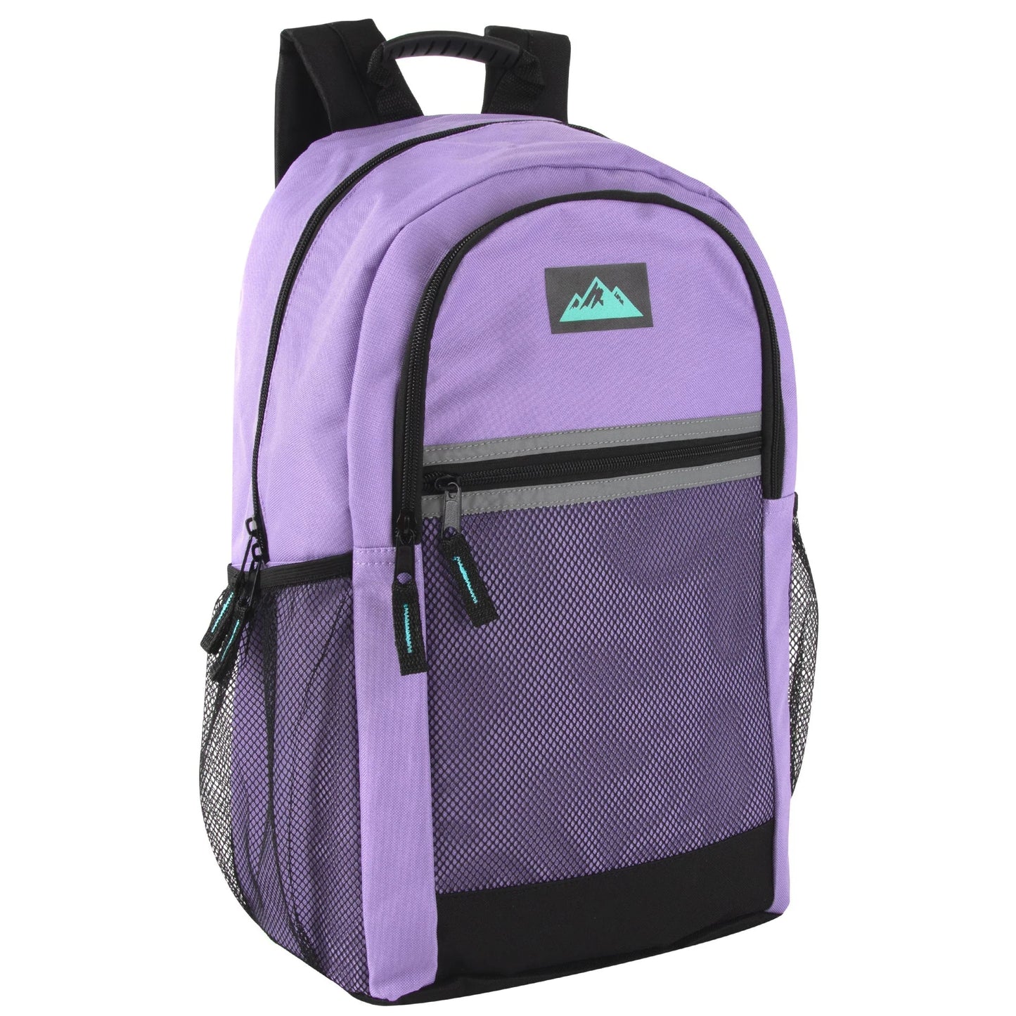 18-Inch Multi-Pocket Reflective Backpack - 3 Girls Colors