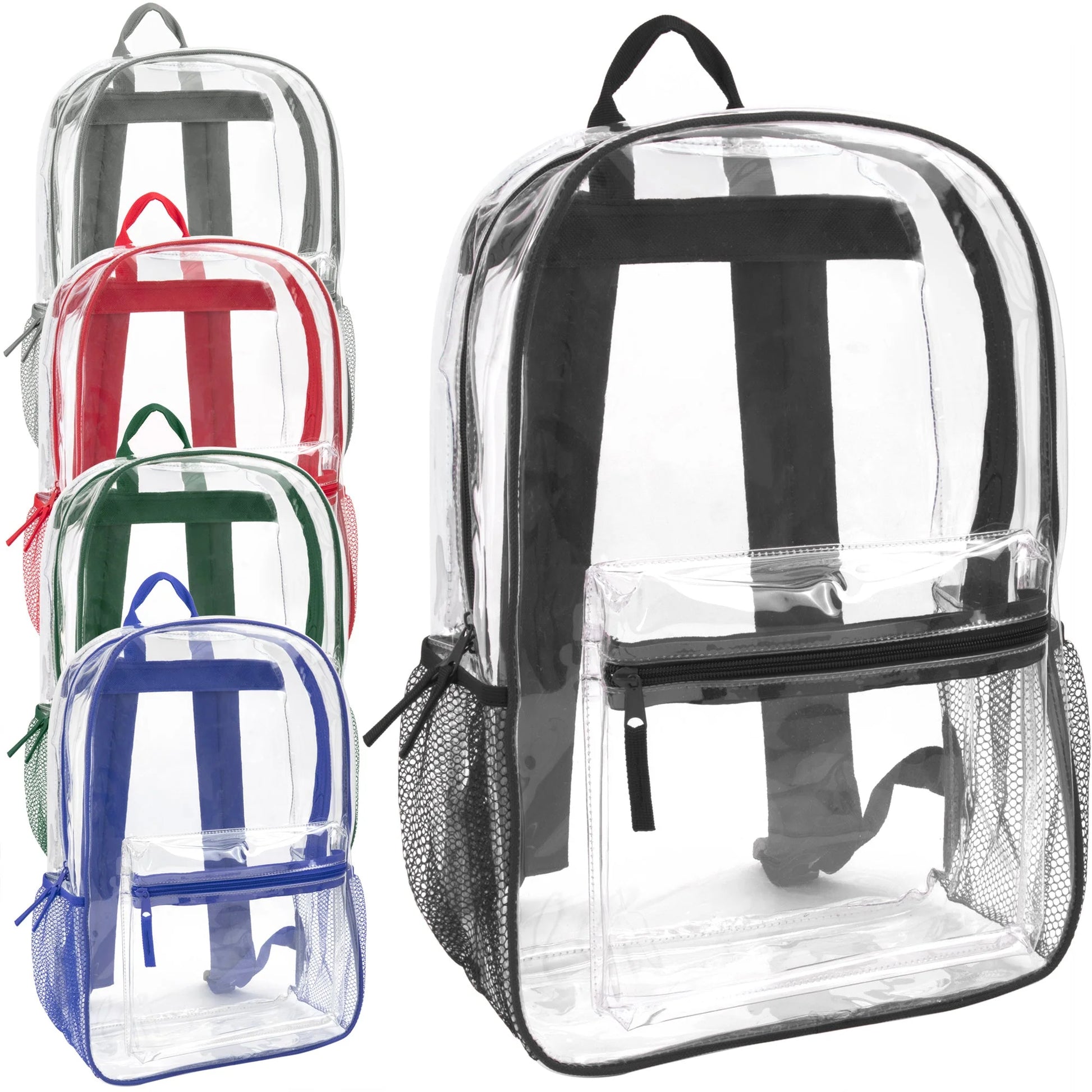 17 Inch Classic Clear Backpack - 5 Colors