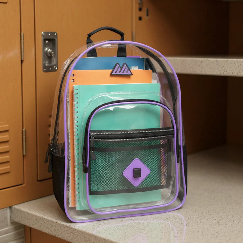 18-Inch Summit Ridge Clear Backpack - Girls Colors