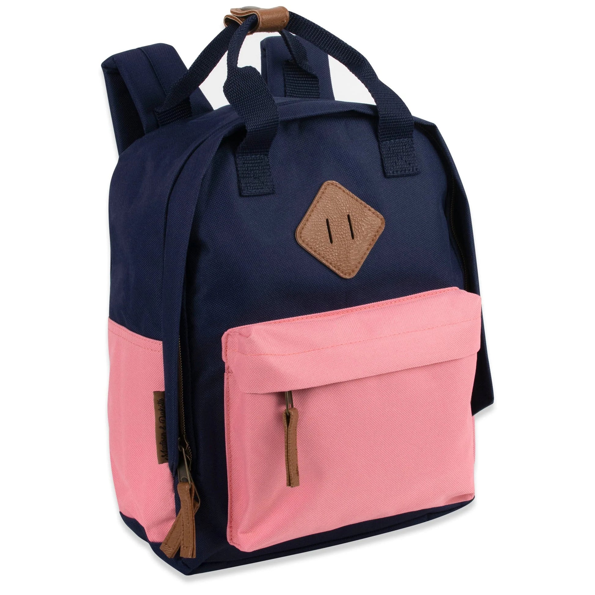 12-Inch Squared Mini Backpack with Twin Handle - 8 Colors