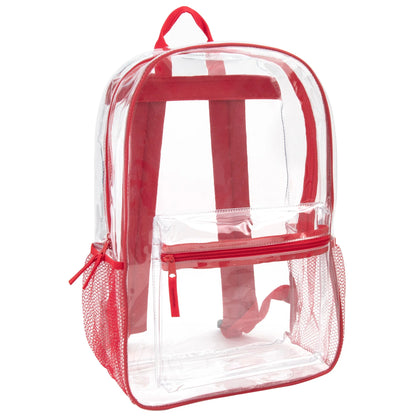 17 Inch Classic Clear Backpack - 5 Colors