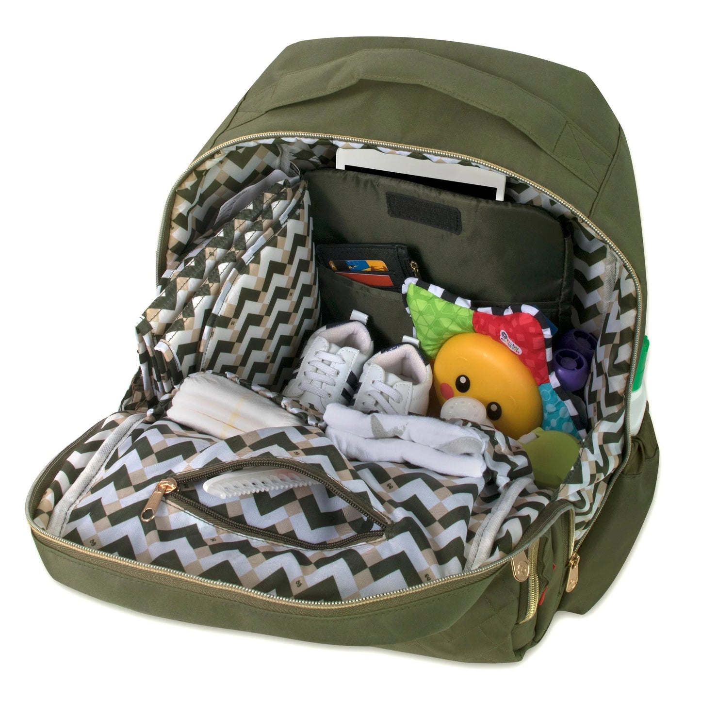 Fisher-Price Signature Morgan Backpack Diaper Bag - Olive