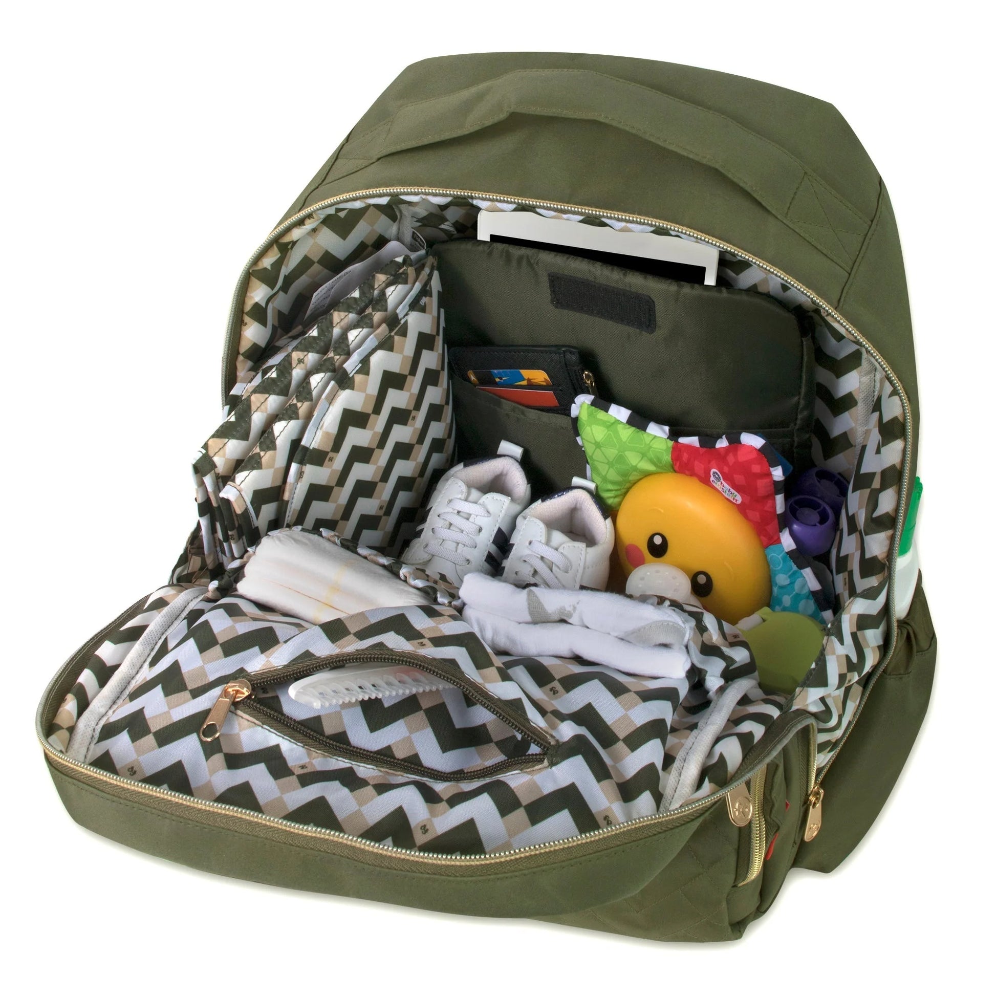 Fisher-Price Signature Morgan Backpack Diaper Bag - Olive