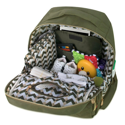Fisher-Price Signature Morgan Backpack Diaper Bag - Olive