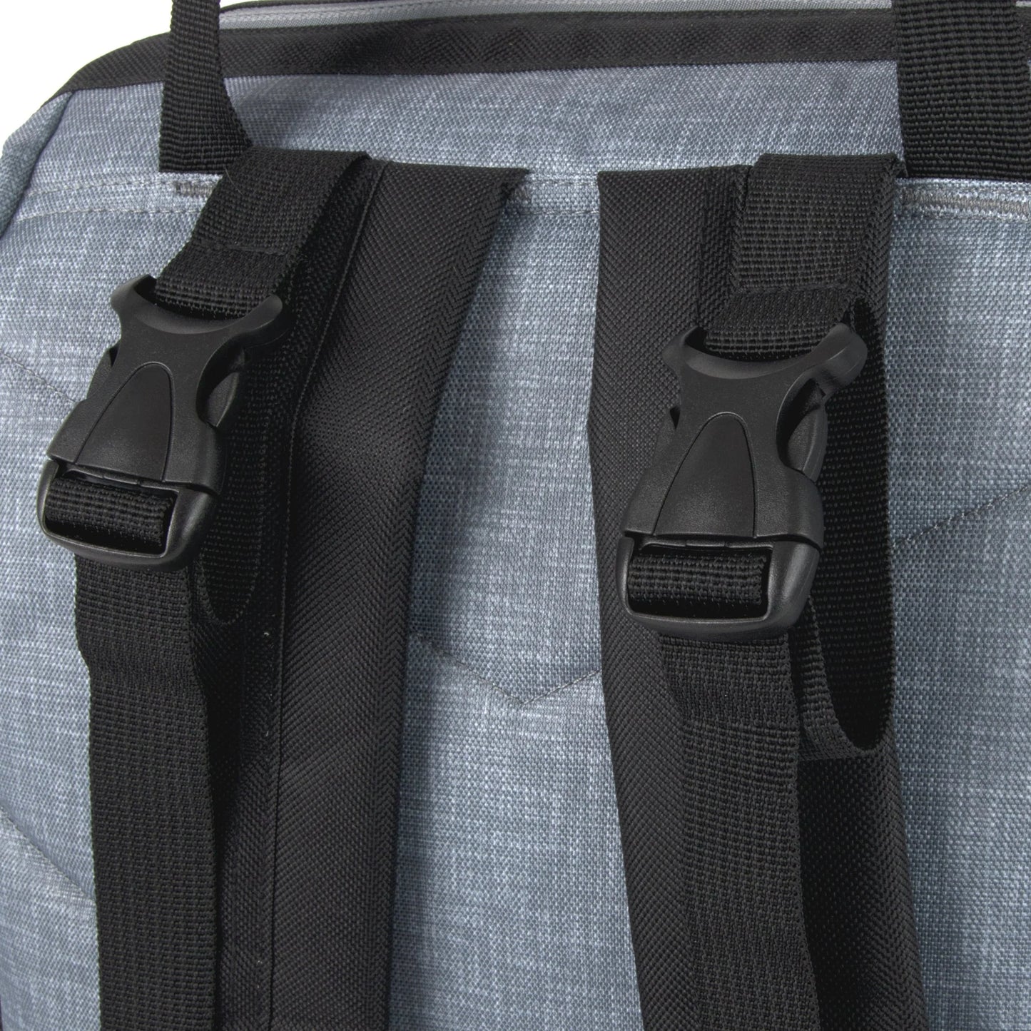 Baby Essentials Quilted Diaper Bag Backpack W Changing Pad - Black & Grey