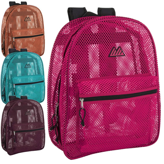 Premium 17 Inch Mesh Backpack - 4 Girls Colors