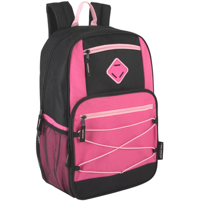 19 Inch Dome Bungee Backpack with Laptop Section - Girls Assortment