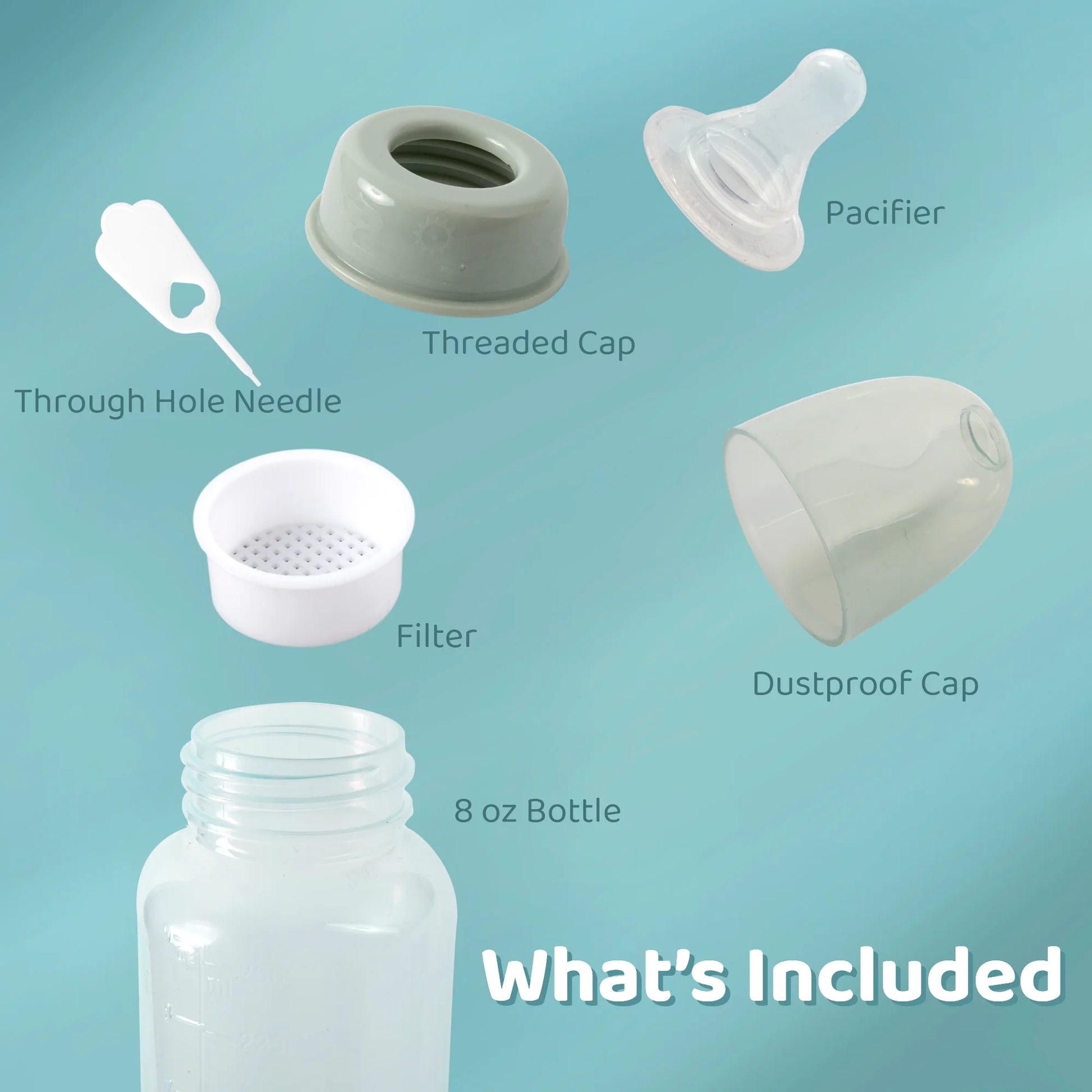 Baby Bottle 8 Oz. - Assorted Colors
