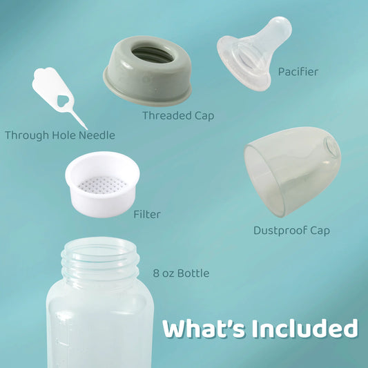 Baby Bottle 8 Oz. - Assorted Colors