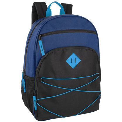 17-Inch Multi Pocket Bungee Backpack - 5 Colors
