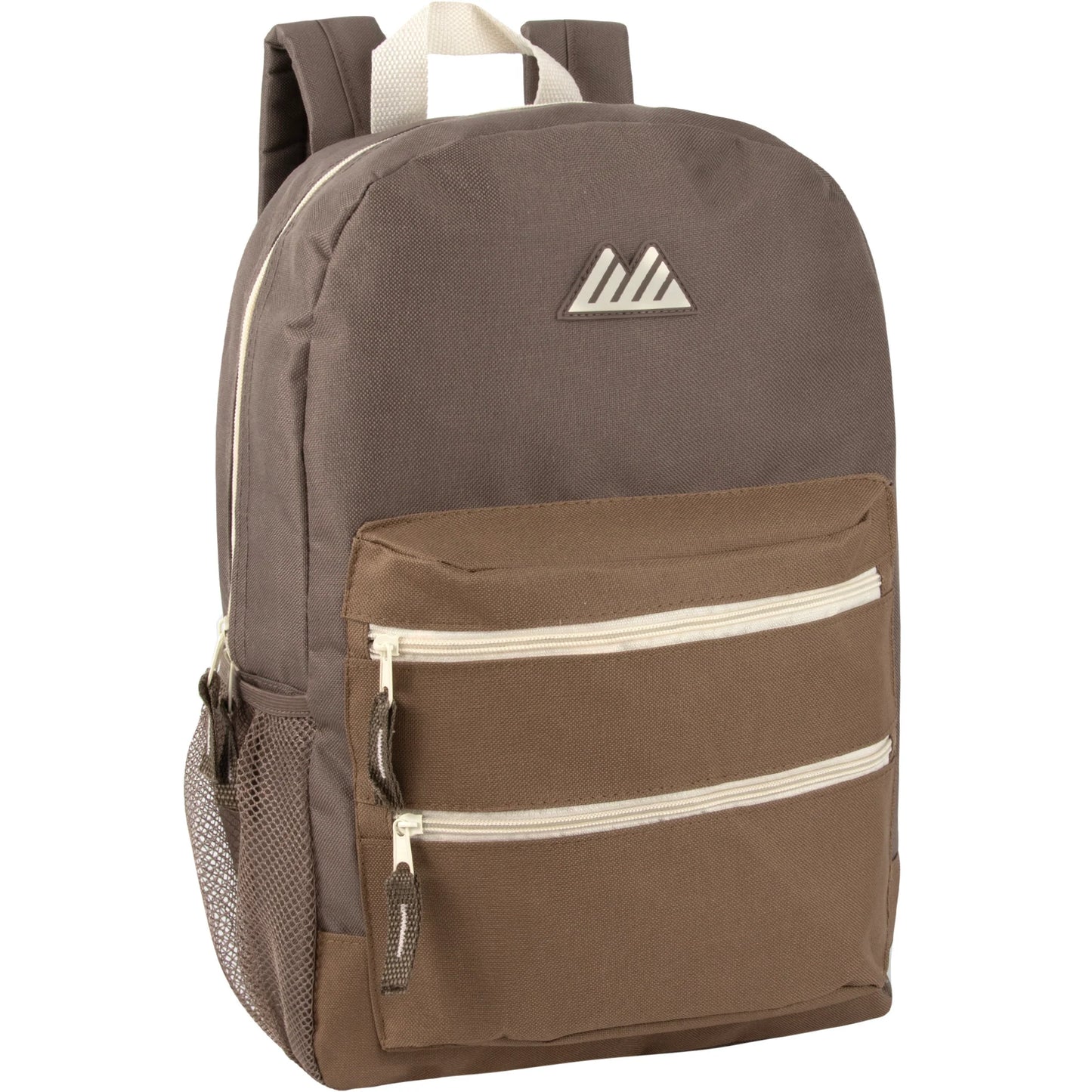 17-Inch Double Front Zippered Pocket Backpack