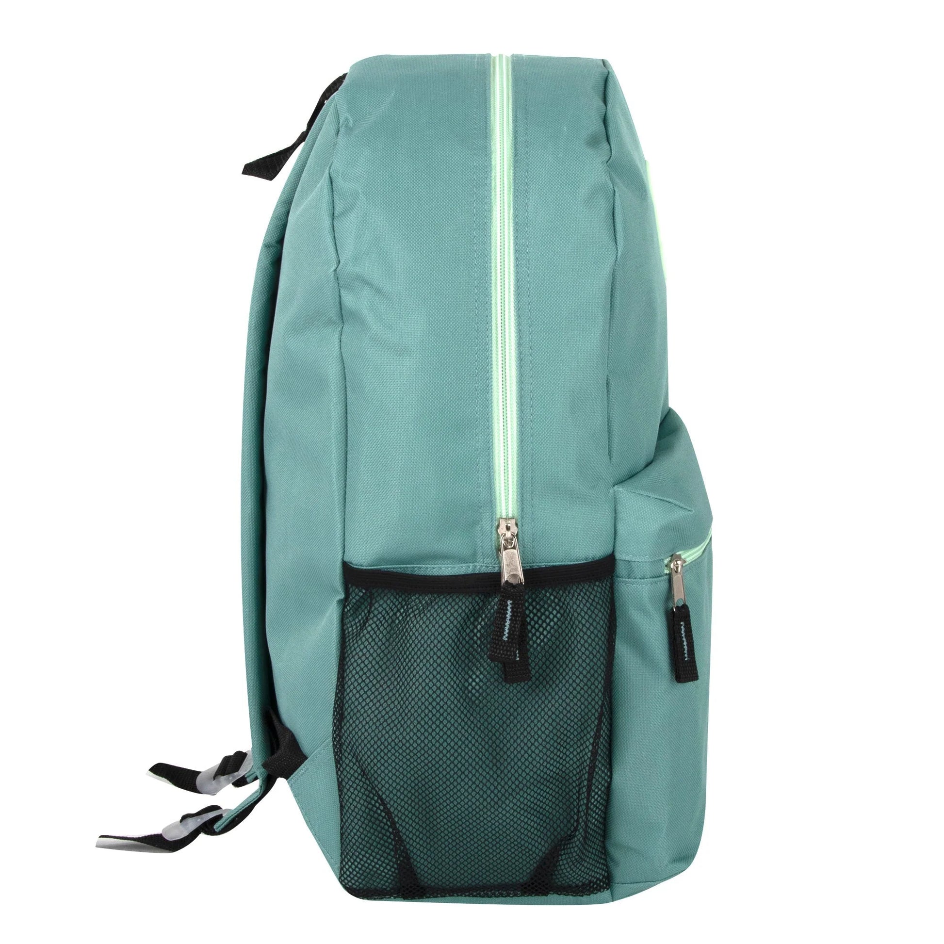 19 Inch Lash Tab Backpack W Side Mesh Pockets - Girls Colors