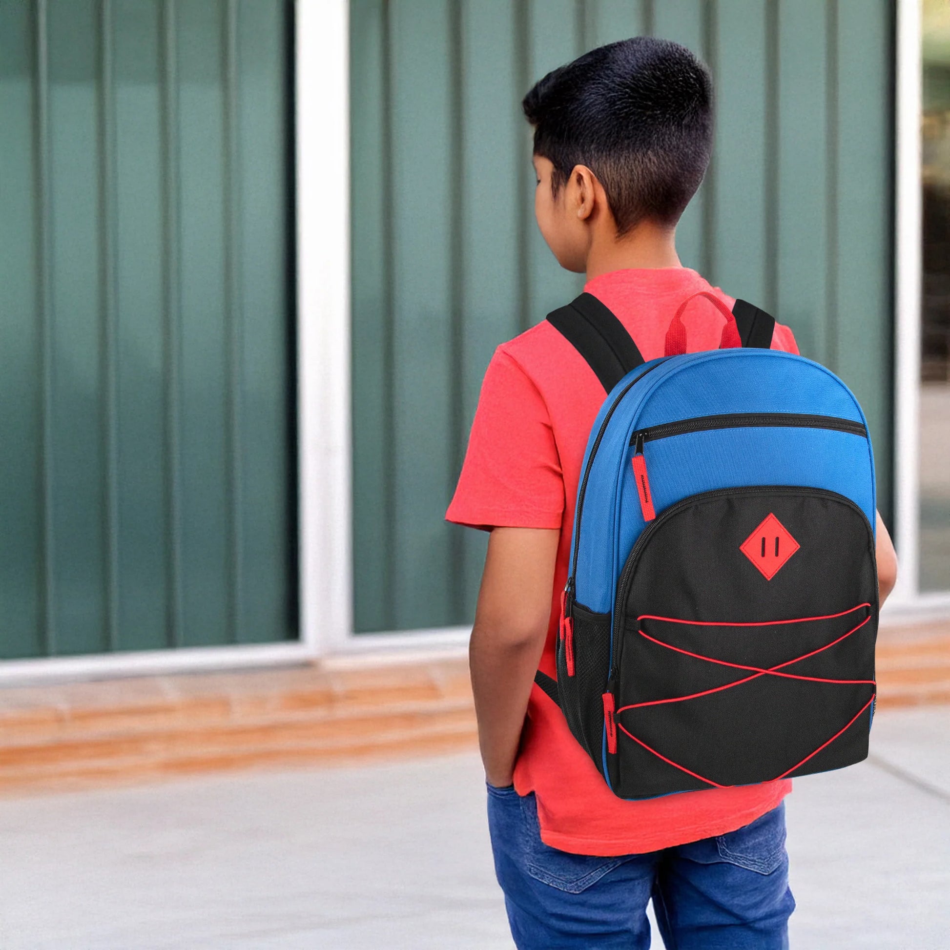 17-Inch Multi Pocket Bungee Backpack - 5 Colors