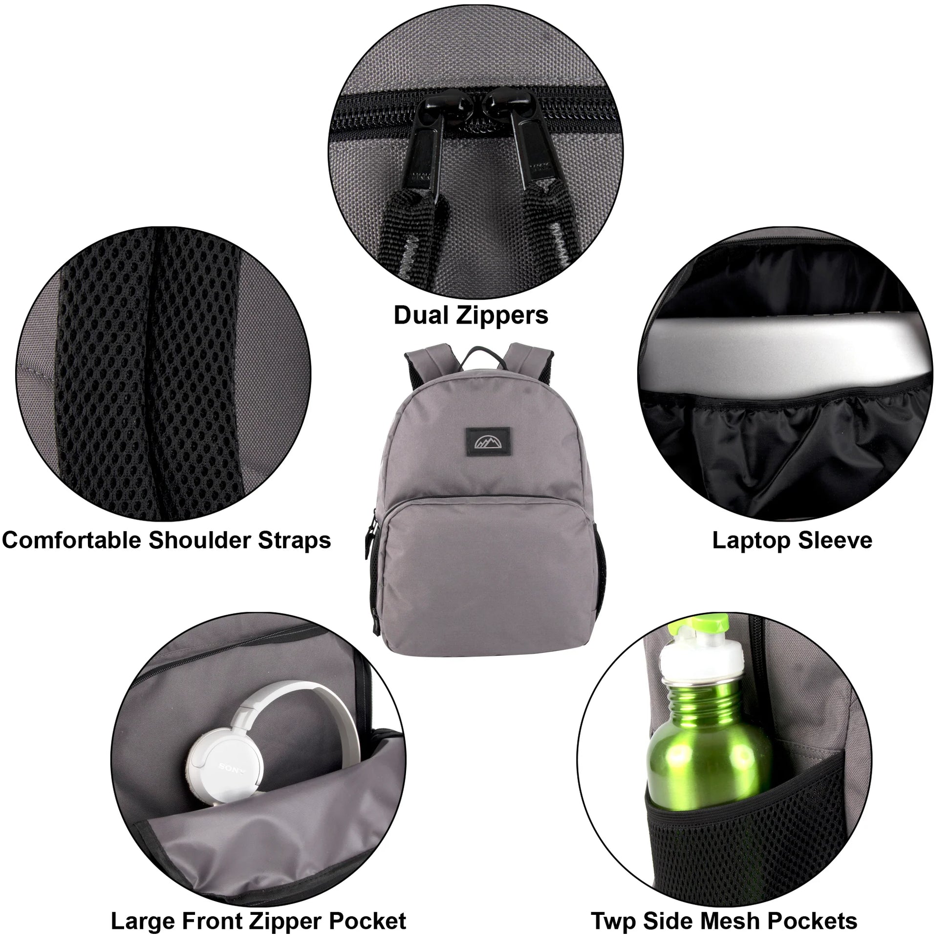 17-Inch Mountain Edge Dome Backpack with Laptop Sleeve - 2 Yr Warranty