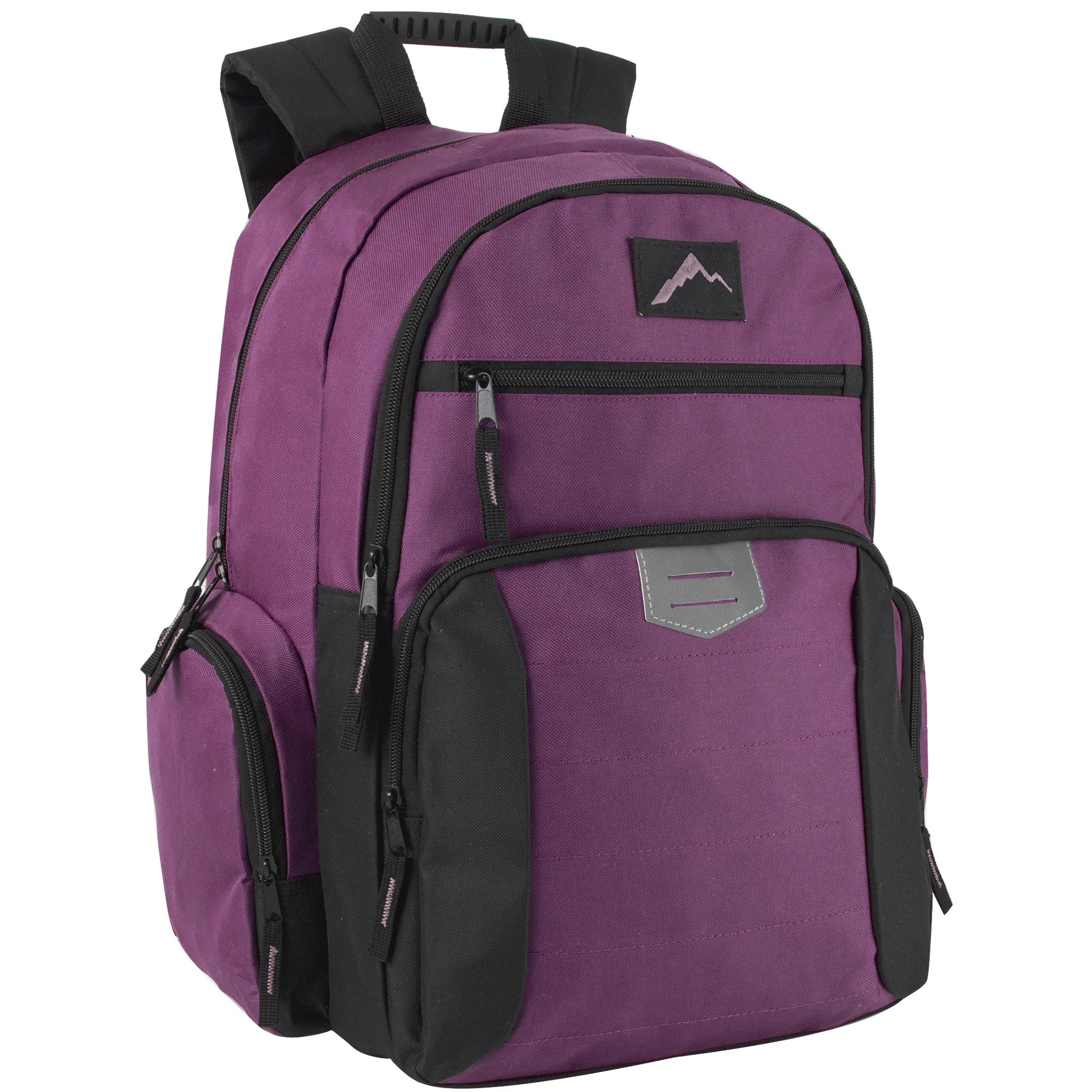 18-Inch Reflective Multi Pocket Backpack with Laptop Section - 3 Girl Colors