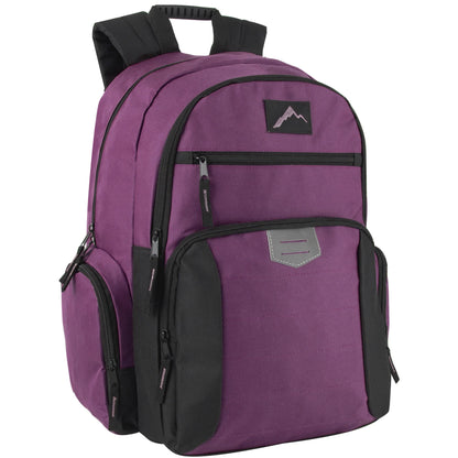 18-Inch Reflective Multi Pocket Backpack with Laptop Section - 3 Girl Colors