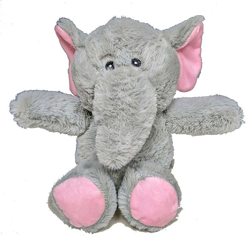 Plush Elephant Toy-Gray: Gentle Cuddly Gifts in Bulk