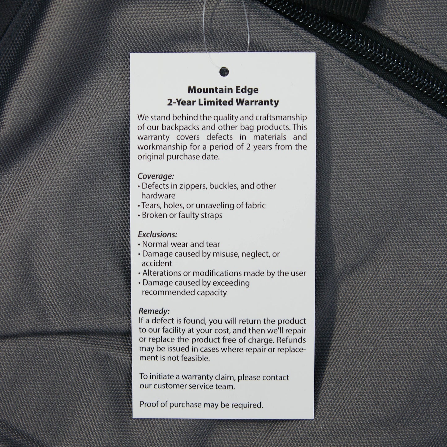 17-Inch Mountain Edge Classic Backpack - 2 Year Warranty
