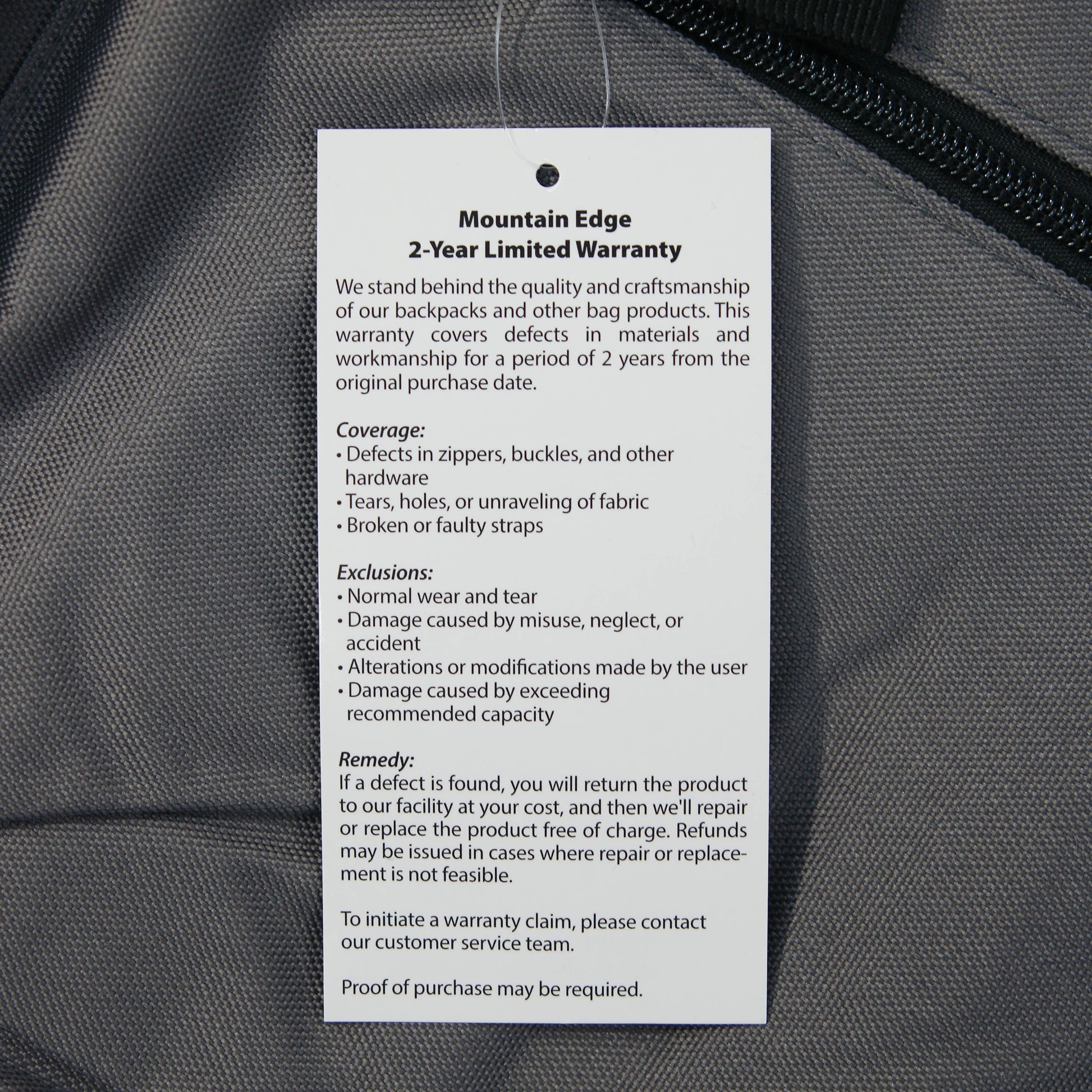 17-Inch Mountain Edge Classic Backpack - 2 Year Warranty